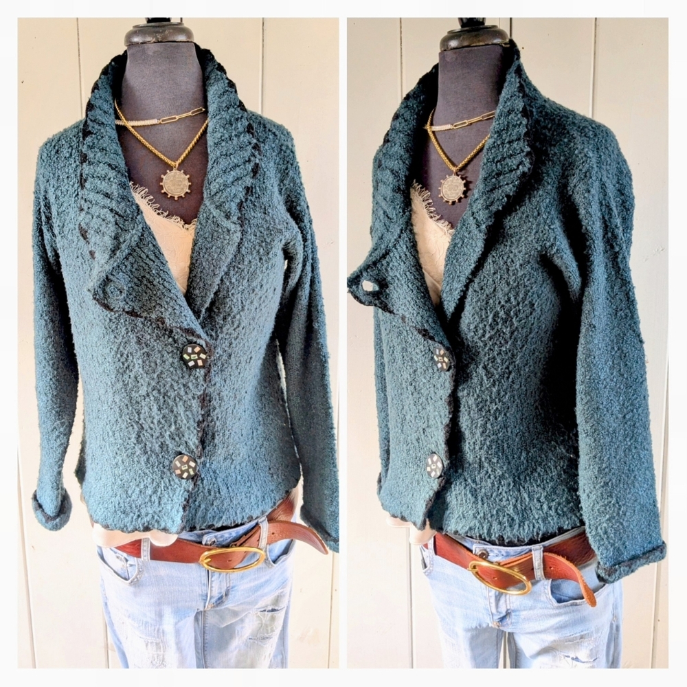 Wind River Vintage Jeweltone Cardigan sz S